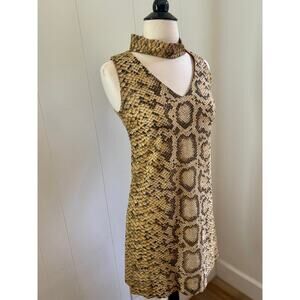 Vintage 60's Snakeskin Shift Dress Stage 1 of California Size S